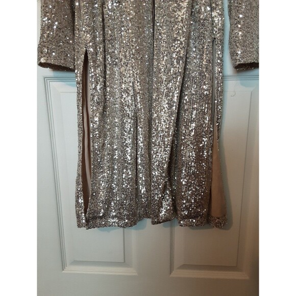 Steve Madden Show Stopper Sequin Duster Jacket - Picture 3 of 8